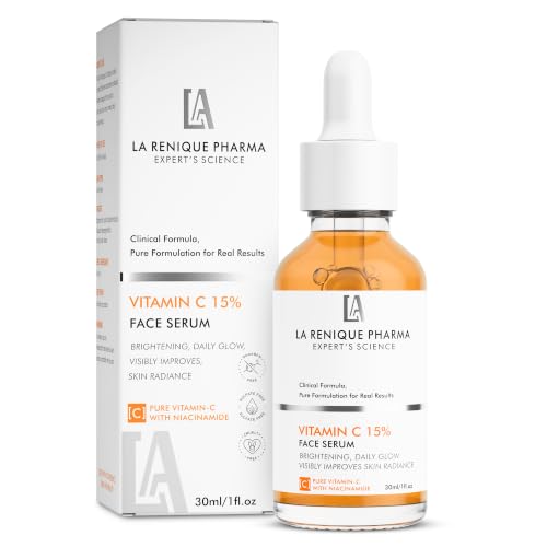Image of LaReniquePharma 10% Vitamin C Face Serum | Brightening & Radiance Support | Helps Improve Skin Texture & Even-Looking Tone | Dermatologically Inspired, 30 ml