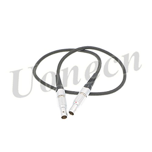Uonecn Power Cable for Teradek Bond for ARRI Alexa Camera 2 pin Male to Male Flexible Soft Cord 60cm