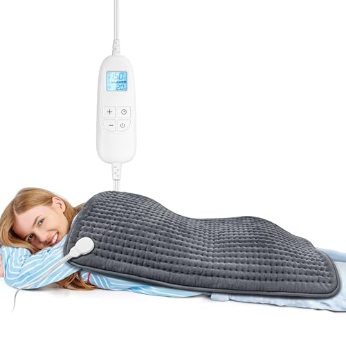 FluffyWarmth Electric Heating Pad for Back, Extra Large 17"x33", FSA, HSA