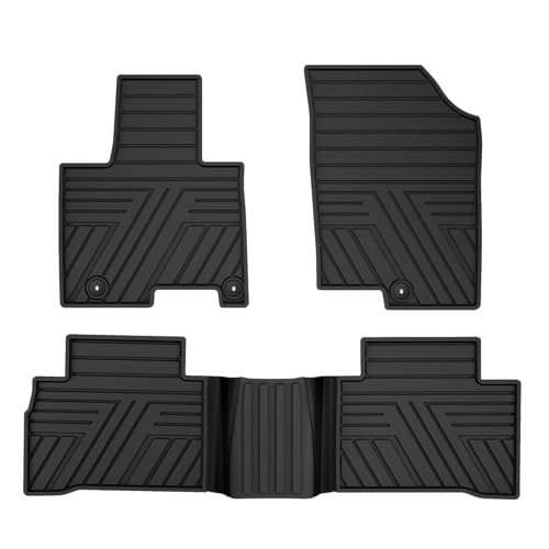 Car Rubber Floor Mats for Hyundai Tucson 2022 2023 2024 2025 2026 (Not for Hybrid) - Custom Fit All Weather Anti-Slip Automotive Floor Liners Car Mats Tucson Gas Accessories Black
