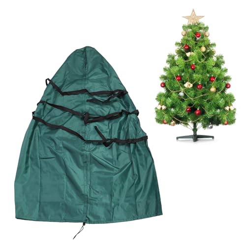 Christmas Tree Storage Bag,Christmas Tree Storage Cover,Xmas Tree Storage Bag Multi Function Windproof Rainproof Sunscreen 420D Cloth Outdoor Upright Artificial Tree Dust Cover