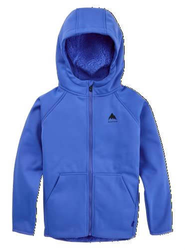 Burton Kids' Standard Crown Weatherproof Full-Zip Sherpa Fleece, Amparo Blue, Small