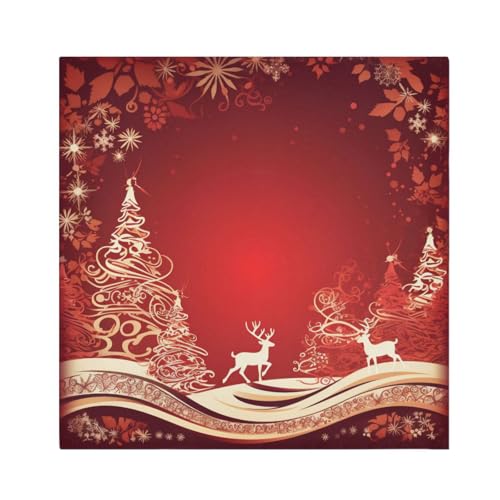 Servilletas de Tela Navideñas Multicolor Pack x6 Polyester 20x20 in miniatura 1