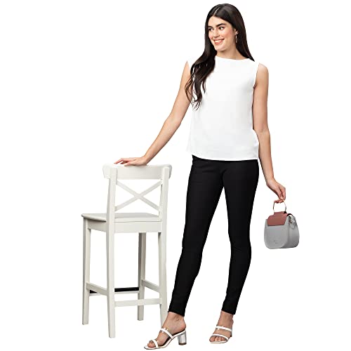 Image of Globus Women White Solid Sleeveless Top