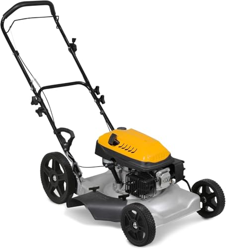 HAIGE(ハイガー) エンジン草芝刈機 手押し式 草芝刈機 5馬力 草刈機 芝刈り機 横排出 下刈刃付き HG-M139HC - HAIGE - 商品画像