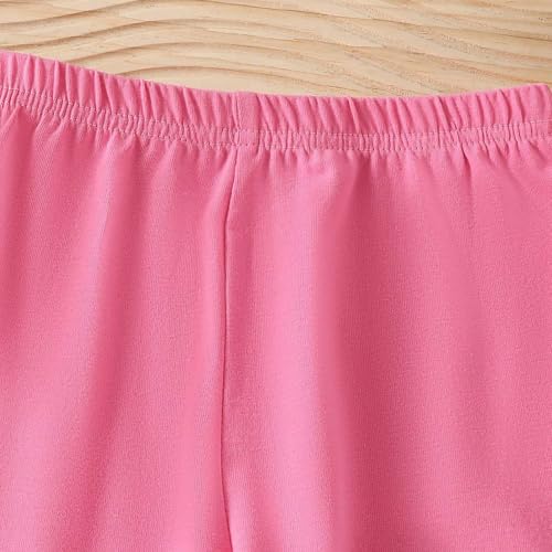 Toddler Girls Solid High Stretchy Leggings Soft Lightweight Yoga Pants for Kids Warm Winter Long Pants4