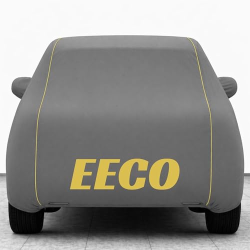 Image of Kings of Cover New Grey 100% Waterproof Eeco Car Cover | Polyester Car Body Cover for Rain & Sun | UV Protection, Dustproof, Scratch Resistant, Windproof, Heat Resistant, Custom Fit