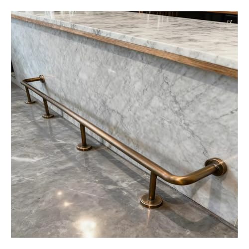 Barre de repose-pieds de bar en acier inoxydable durable pour aménagement de restaurant