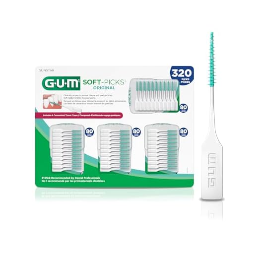GUM - 6324A Soft-Picks Original Dental Picks, 320 Count