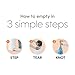 Diaper Genie Select Pail Registry Gift Set (White) | Made of Durable Stainless Steel Metal | Includes 2 Jumbo Refills | Holds 1620 Newborn Diapers
