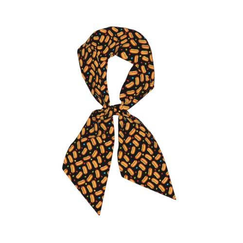 VAFZASC satin scarf in long skinny style
