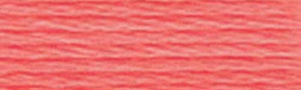 DMC Size 8 Cotton Perle Thread - 351 Red - per Pack of 10 — image 1