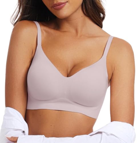 OEAK Womens Wireless Bras Comfortable Push Up Bra No Underwire Bra Full Support Lift Bralette Everyday Seamless Tshirt Bras