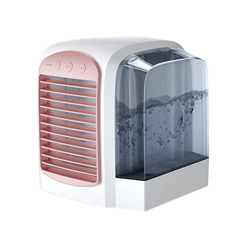 DieffematicKTY Climatiseur Mobile Portable Air Conditioner Electric Fan Humidification System Cooler Detachable Air Conditioner (Color : Pink)