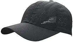 Boné masculino portátil dobrável com proteção solar para esportes ao ar livre, corrida, secagem rápida