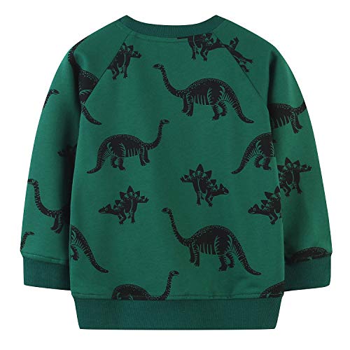 Image of Baby Toddler Boy's Cotton Crewneck Sweatshirt Christmas Clothing 1-7Y