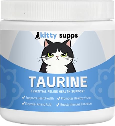 Kitty supps TaurineKitty supps Taurine Powder for Cats Boost Energy & Vitality Mix in Food Water-Soluble with Dosing Spoon