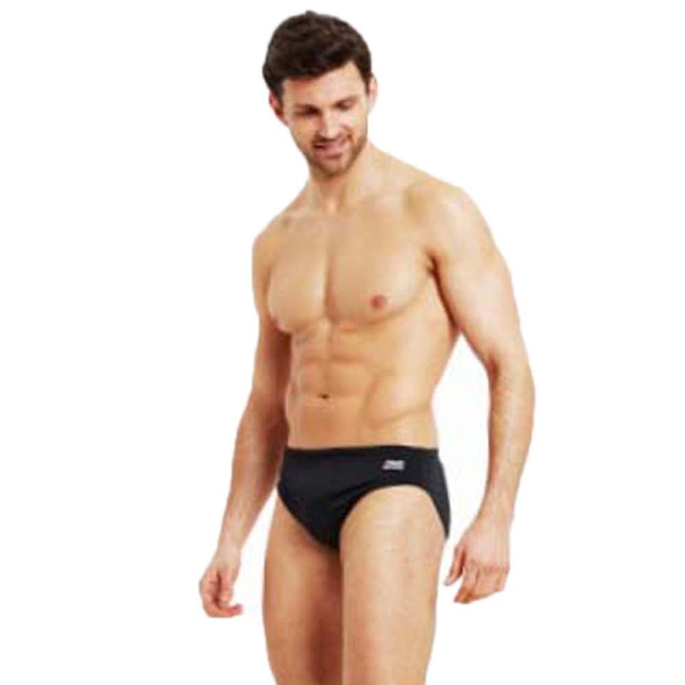 Zoggs Men's Black Cottesloe Racer Swim Trunks, 36 Uk