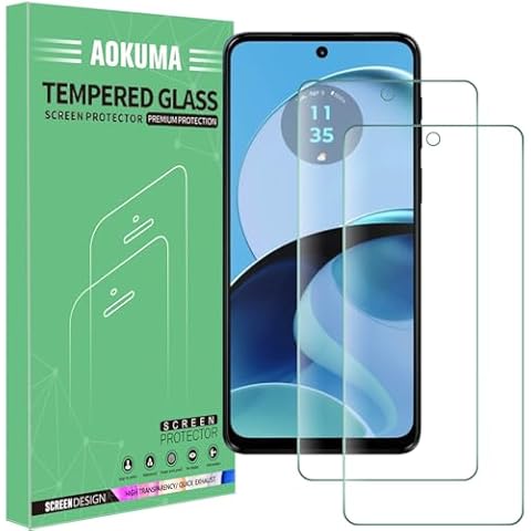 AOKUMA Tempered Glass for Motorola Moto G14 Cover