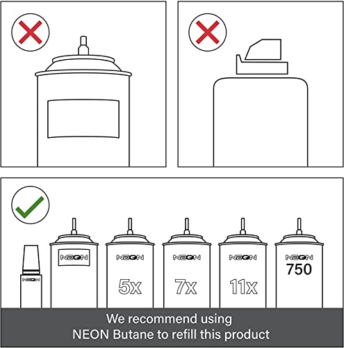 Butane Torch Lighter, Fengfang Metal All-In-One Tube Built-In Detachable Refillable Butane Torch Handheld Lighter (1 Pack Blue) #TOP7