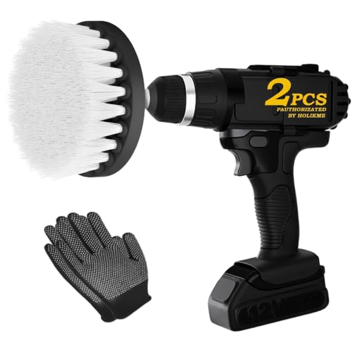 Holikme 5Inch Drill Brush, Soft Bristle Power Scrubber for Cleaning