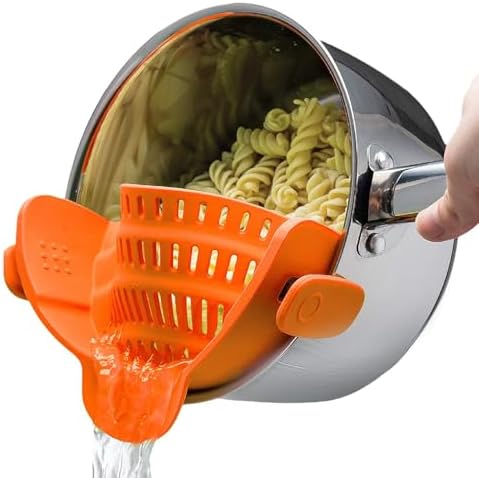 Kitchen Gizmo Snap N Strain Clip On Strainer for Pots and Pans - ...