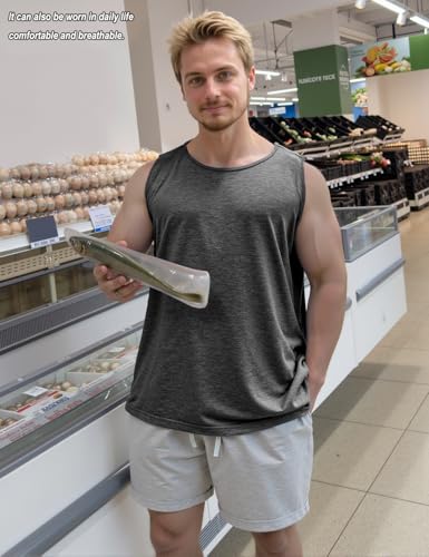 Unisex Post Shoulder Surgery Tank Tops Snap Open Tearaway Shirt Arm Chest Recovery Side Snap Access Tear Way Shirts3