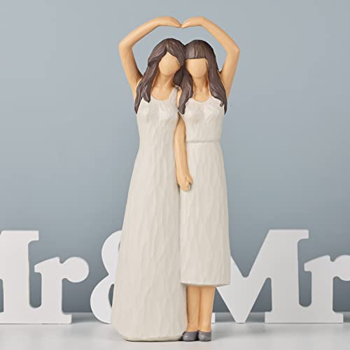 Sister Figurines,By My Side Sister Sculpture,Friendship Statues For Women,Bff Gifts For Women, Gifts For Sisters From Sisters,Sister Best Friend,Christmas Friendship Gift,Same-Sex Friendships Gift #TOP3