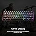 Newmen GM611 Mechanical Keyboard,Rainbow LED Backlit Gaming Wired Keyboards Compact Mini 61 Keys Portable 60 Percent Mechanical Keyboard with Black Keycaps,for Windows Laptop PC Linear Red Switches gallery 4