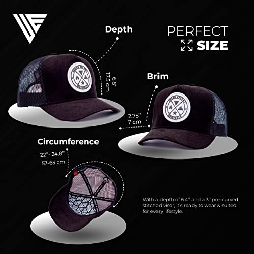 Image of Urban Effort Trucker Hat for Men - Mesh Back Baseball Cap, 5 Panel Snapback Hats for Men and Women