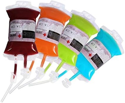 Lazmin 350ml Drink Container, Halloween Blood Drink Container Drinking Bag Fruit Drinking Pack