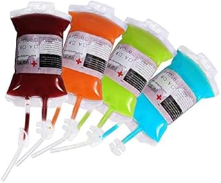 Lazmin 350ml Drink Container, Halloween Blood Drink Container Drinking Bag Fruit Drinking Pack