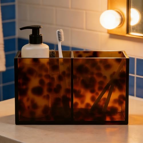 Decoración acrílica de carey en bandejas de baño premium de 12 pulgadas 3