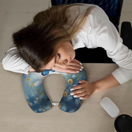Almohada de viaje de espuma viscoelástica tamaño estándar miniatura 7