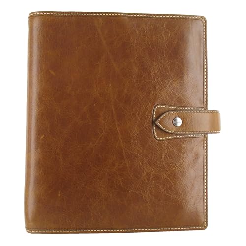 Filofax Malden Organizer, A5 Size, Ochre - Tactile, Full-Grain Buffalo