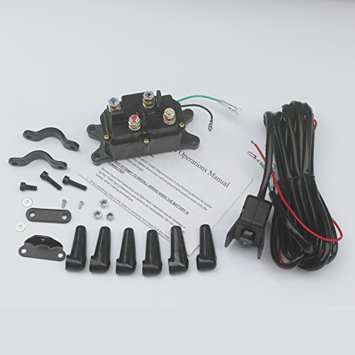 image for KIPA Winch Solenoid Relay 12V 250A & Winch Rocker Thumb Switch Assy fo