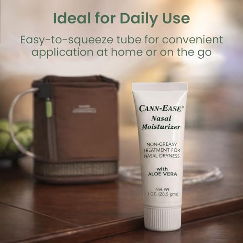 Image of Main Clinic Supply Cann-Ease Nasal Moisturizer Gel | for Dry Nostrils, CPAP & Oxygen Comfort Support, Aloe Vera & Hydration Care | Pack of 2