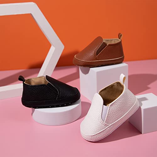 Image of Infant Baby Boys Girls Canvas Sneaker Toddler Slip On Anti Skid Newborn First Walkers Candy Shoes for 0-18 Months