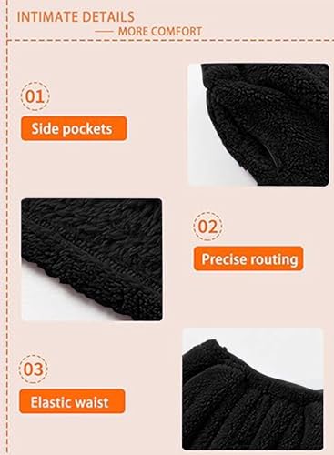 Image of Mens Fluffy Coral Fleece Pajamas Set Pullover Pants Loose Plush Warm Loungewear Sleepwear