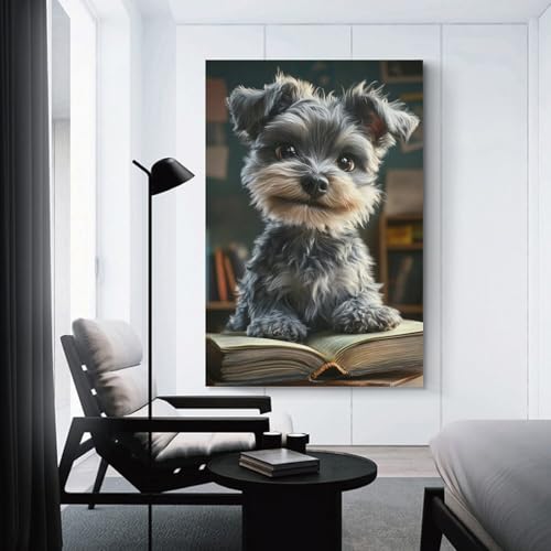 Cuadros decorativos de Schnauzer para dar vida y calidez a tu dormitorio 3