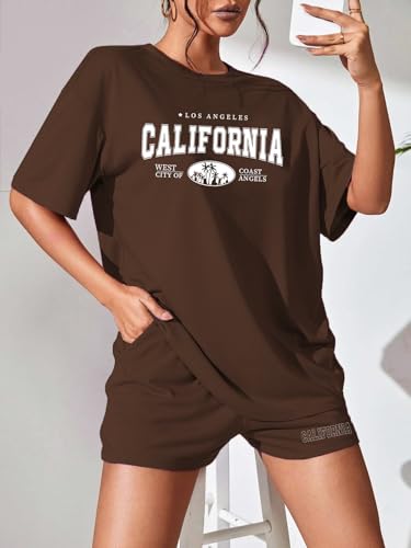 Image of KSHS Women Cotton Night Suit Top & Shorts Set | Loose Fit Printed Nightwear Co Ord Set Stylish Western | Soft Breathable Sleepwear Shorts with Pocket for Women