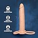 You2Toys Anal Special nature - Dildo für vaginales und anales Vergnügen, softer Stimulator mit Schlaufe für seinen Penis mit Hodenring, Sexytoy für Paare, hautfarben