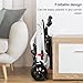 sexaoalx Adjustable Portable Folding Wheelchair Lightweight Transit Travel Chair for Adults Wheelchair with Adjustable Safety Strap Carbon Steel Frame PU Wheels for Smooth Rid A