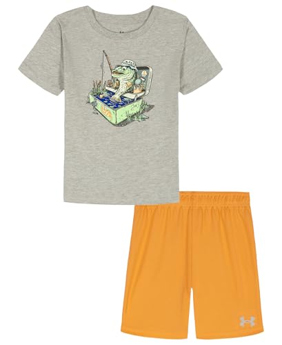 Image of Under Armour Boys' 2-Piece Short Sleeve T-Shirt and Shorts Set, Outdoor Collection