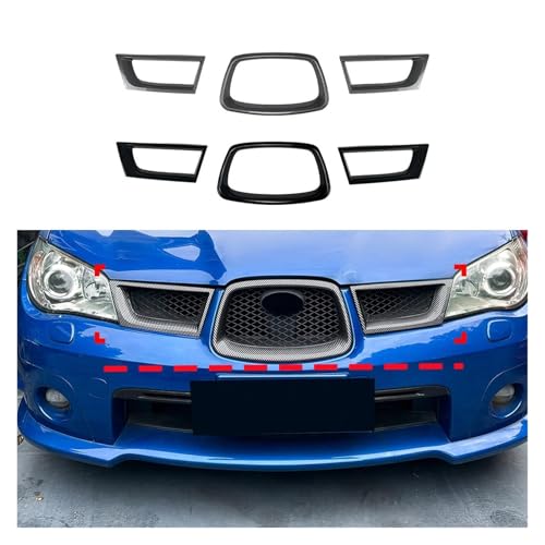 Calandre Impreza WRX STI 2006-2007 en aspect carbone pour pare-choc avant