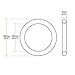 sourcing map Juntas Tóricas de Goma de Nitrilo de 150mm x 160mm...