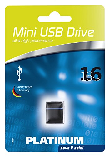 Platinum 16 GB Mini USB-Stick USB 2.0 schwarz – Bild 3