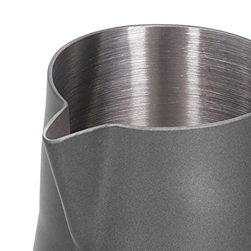 Jarra de espuma de café de 350ml negra para disfrutar de desayunos perfectos en tu cocina 5