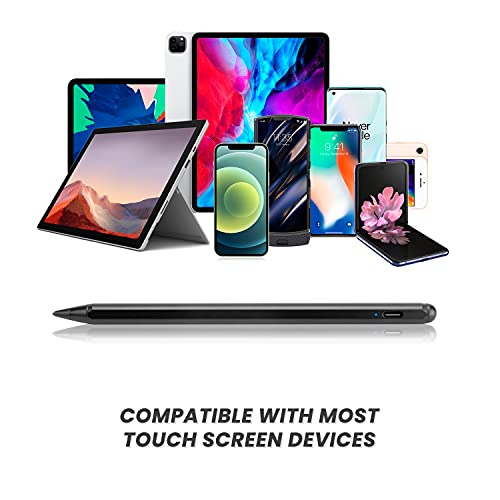 Acer Chromebook Spin 15 Stylus Pen, Active Stylist Pen For Acer Chromebook Spin 15 2-In-1 Convertible Digital Capacitive Pens High Precision With Ultra Fine Tip,Touch-Control And Rechargeable,Black #TOP4