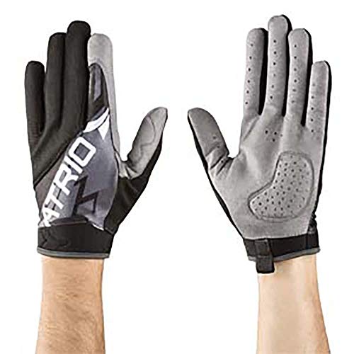 Luvas para Esportes Dedo Longo Acolchoada - BI078 Atrio P Preto/Cinza